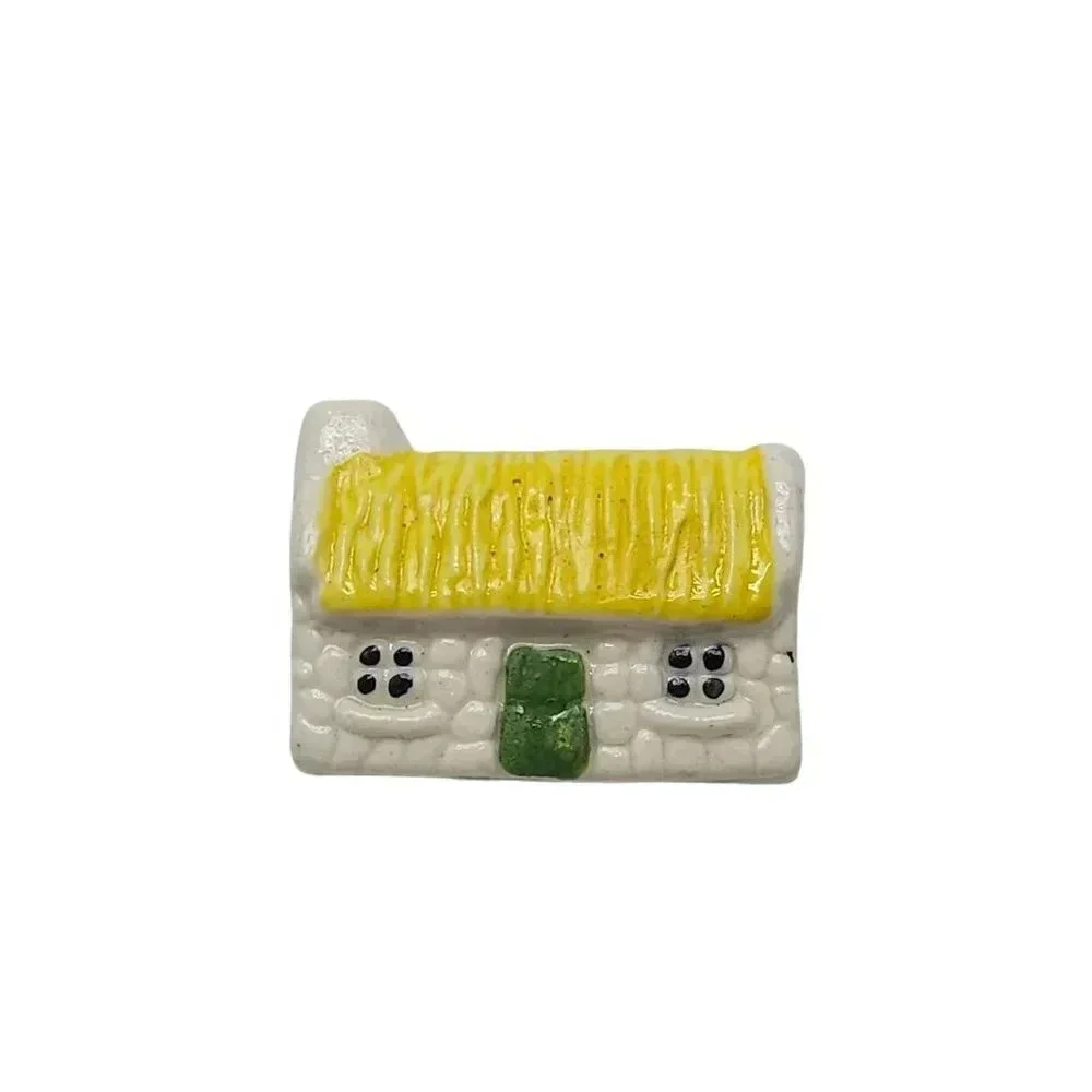 Multicolor Enamel O'Neill Ireland House Brooch Pin Vintage